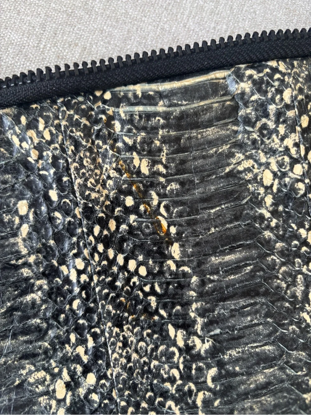 3.1 Phillip Lim navy Leather Foldover Clutch / 15” laptop bag